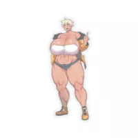 Big Boobs Anime Girl Sticker Anime Manga Stickers Cartoon Stickers Cut