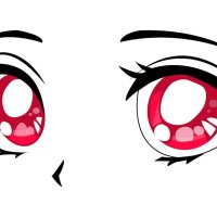 Anime girls eyes in a manga comic book frame. Fancy illustration in cartoon style. 38557145 Vector Art at Vecteezy