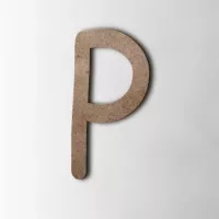 Houten Letter P Comic Sans MDF Bruin kopen?