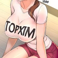 boobs big boobs brunette sitting kneeling suggestive shorts blushing anime girls manhwa