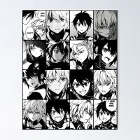 Mikaela x Yuichiro- owari no seraph manga collage 1 Poster for Sale by Angellinx3