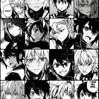 Mikaela x Yuichiro- owari no seraph manga collage 1 Poster
