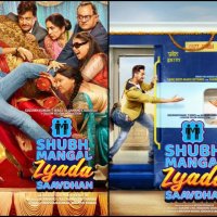 Shubh Mangal Zyada Saavdhan new posters out: Ayushmann Khurrana-Jitendra Kumar recreate iconic DDLJ train scene