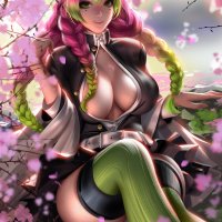 Mitsuri Kanroji Kimetsu no Yaiba Anime Sex Girl HD Print Canvas Manga Poster SFW