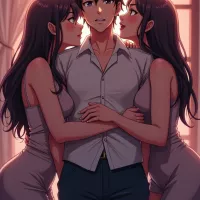 2 manga characters having sex Manga style