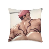 : Sexy Bara Manga Muscle Stud Bubble Butt Yaoi Anime Comics Throw Pillow : Home Kitchen