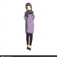 Hijab Muslimah Vector Manga Style Greeting Cards Ramadan Many More Stock Vector by Ramades 240787358