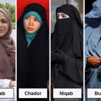 Whats the difference between a hijab chador niqab and burka?