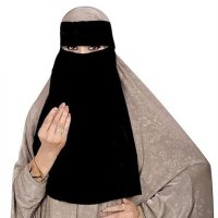WILD RACE New Women Hijab Muslim Nikab 3 Layer Burka Naqab Nose piece Face Veil Bridle Black One Size : Amazon.co.uk: Fashion