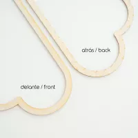 Houten maan voor macramé
