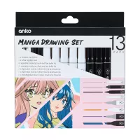 13 Pack Manga Drawing Set Pink