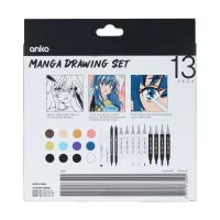 13 Pack Manga Drawing Set Pink