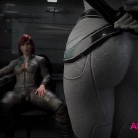 Scifi futa babes having threesome sex in a 3d animated porn