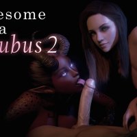Succubus has threesome sex with couple 3D animation watch online