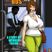 illustrated interracial- Back Of The Bus