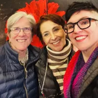 Rowan Mangan is raising a baby with her two wives.