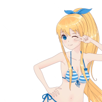 Mooi Anime Manga Meisje In Bikini Sexy Tekenfilm Portret Afbeelding PNG Met Transparante Achtergrond Gratis