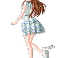 Commission 8 Chris Bradam- Girl in White Dress by The-Dark-Mangaka -- Fur Affinity dot net