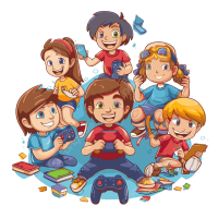 Kinderen Spelen Videogames En Lezen Boeken Vectorillustratie Illustratie Ilustracji Cartoon Lezen Clipart Cartoon Clipart Spel Clipart Afbeelding PNG Met Transparante Achtergrond Gratis