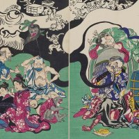 The Japanese demon of painting who invented manga in 1874