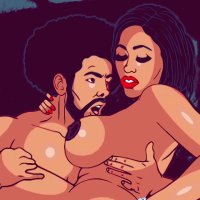 Sexy thick Ebony Moriah bounces her big butt on a bbc
