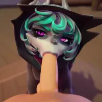 Vex blowjob and cumming in her mouth pov