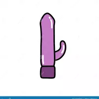 Vibrator Sex Toy Doodle Icon Vector Color Line Illustration Stock Vector
