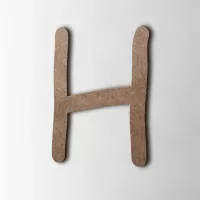 Houten Letter H Comic Sans MDF Bruin kopen?