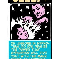 Sleep! Hypnosis comic book ad drawing