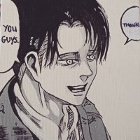 Captain Levi Ackerman manga smile Attack on Titan by ArtisticEscape1 on DeviantArt