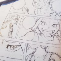 Sketching Full Manga Page