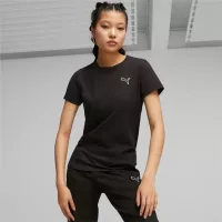 Puma Polos Deportivos Dama Polo Puma Manga Corta Urbano Mujer Better Essentials Tee Negro