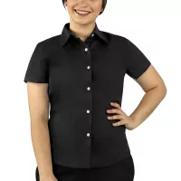 blusa negra mujer manga corta