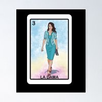 LA DAMA ANIME MANGA MEXICAN LOTTERY LOTERA CARD Poster