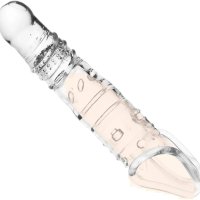 : Manga elstica de extensin de pene suave eyaculacin retardada SML extensor de polla para aumentar las mangas de polla juguetes sexuales para adultos juguetes sexuales para hombres color : Salud y