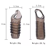 Anillo De Polla De Silicona Para Hombres: Eyaculacin De Retraso Manga Del Pene Agrandamiento Del Glande Manga De Extensor Flexible Juguete De Sexo Para Adultos De 531