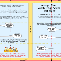 Manga-Sized DOUBLE Page Spread Template