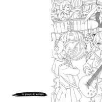 Kleurboek Lart du coloriage manga