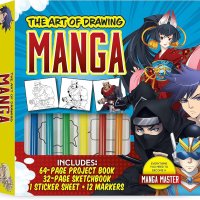 Art of Drawing Manga Kit: Everything you need to become a manga master-Includes: 64-page project book 32-page sketchbook 1 sticker sheet 12 markers : Lee Jeannie: Amazon.nl: Boeken