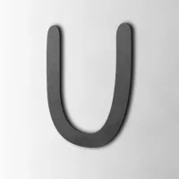 Houten Letter U Comic Sans MDF Zwart kopen?