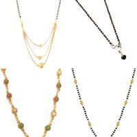 Buy SONI DESIGNS Attractive Gold Plated Mangalsutra Pendant Combo for Women new combo no 80 d99 at Amazon.in
