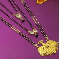 Buy Ramdev Art Fashion Jwellery Brass Gold Plated Mangalsutra