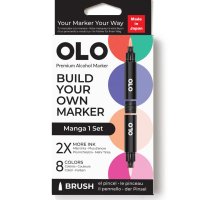 OLO Marker Manga 8pc Brush Set 1