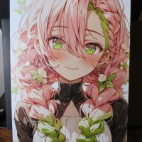 Mitsuri Kanroji Demon Slayer Thin Metal Sign Decoration 8x12 Anime Manga Print