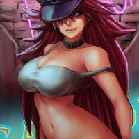 Sexy cartoon girl Wall Art