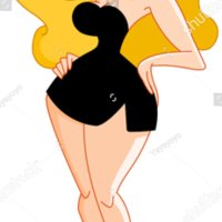 Sexy Cartoon Woman Wearing Black Little Stock Vector Royalty Free 55797358