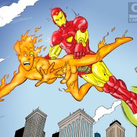 Fire-hot gay porn comics starring sexy avengers