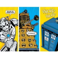 Kunstdruk Doctor Who Comic Sections 80x60cm