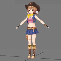 Manga 3D character