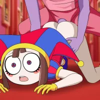 Geweldige digitale circus Pomni-compilatie cartoon anime hentai missionarishouding op zijn hondjes